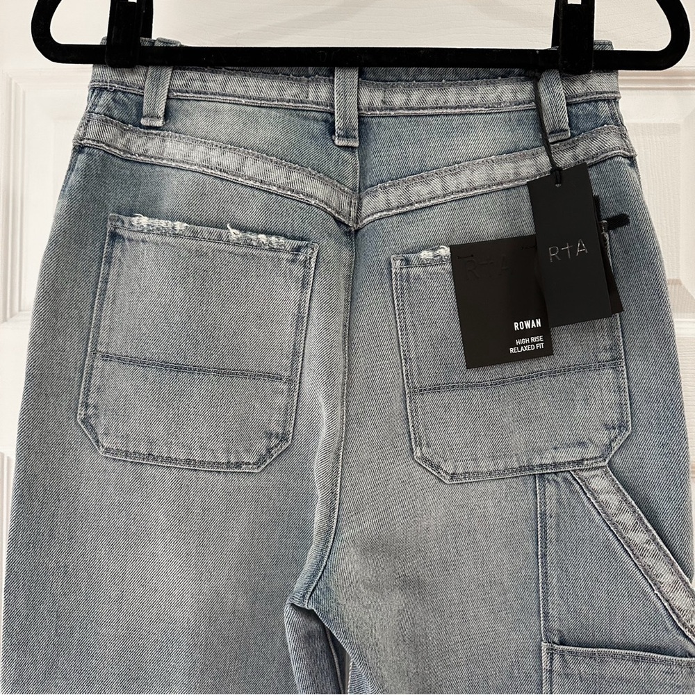 NWT RtA Road to Awe Rowan High Rise Relaxed Fit Straight Leg Jeans sz 27 - Picture 8 of 10